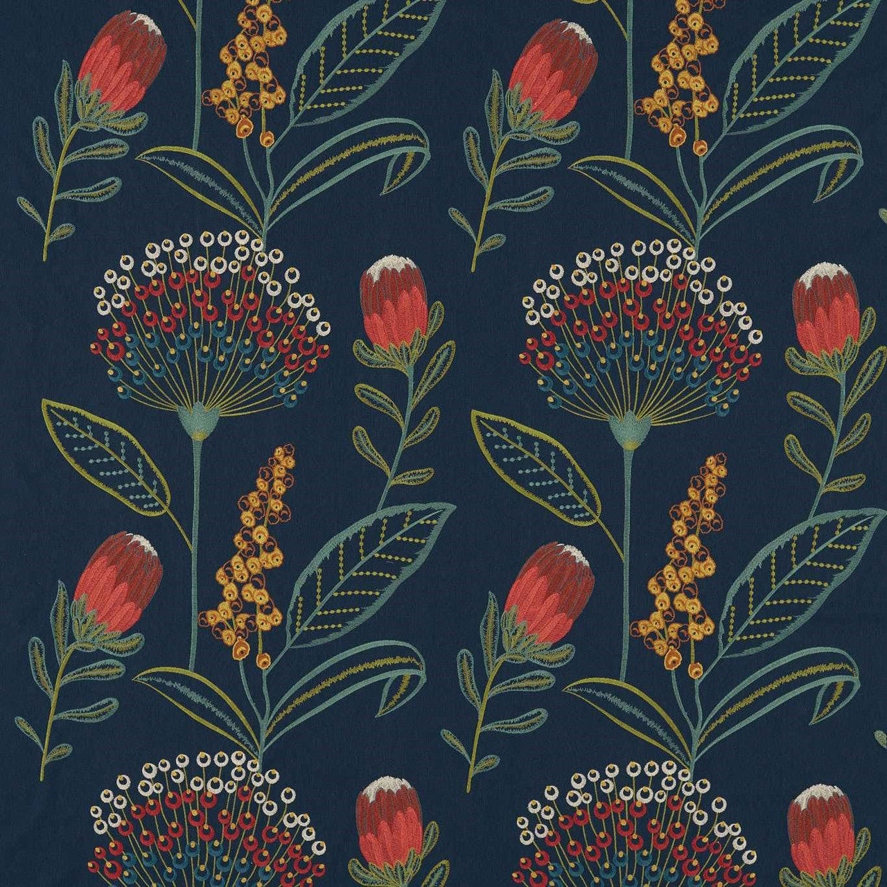 F1715/02 Protini Breegan Jane Midnight Clarke & Clarke Fabric