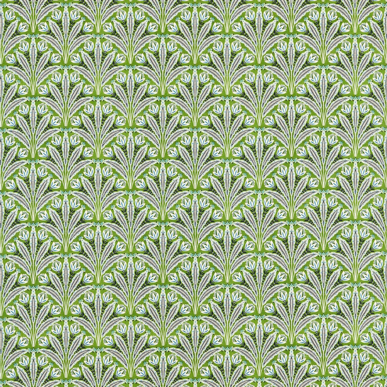 F1734/01 Attingham Secret Garden Cobalt/Green Clarke & Clarke Fabric