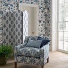 F1735/01 Giverny Secret Garden Cobalt Clarke & Clarke Fabric