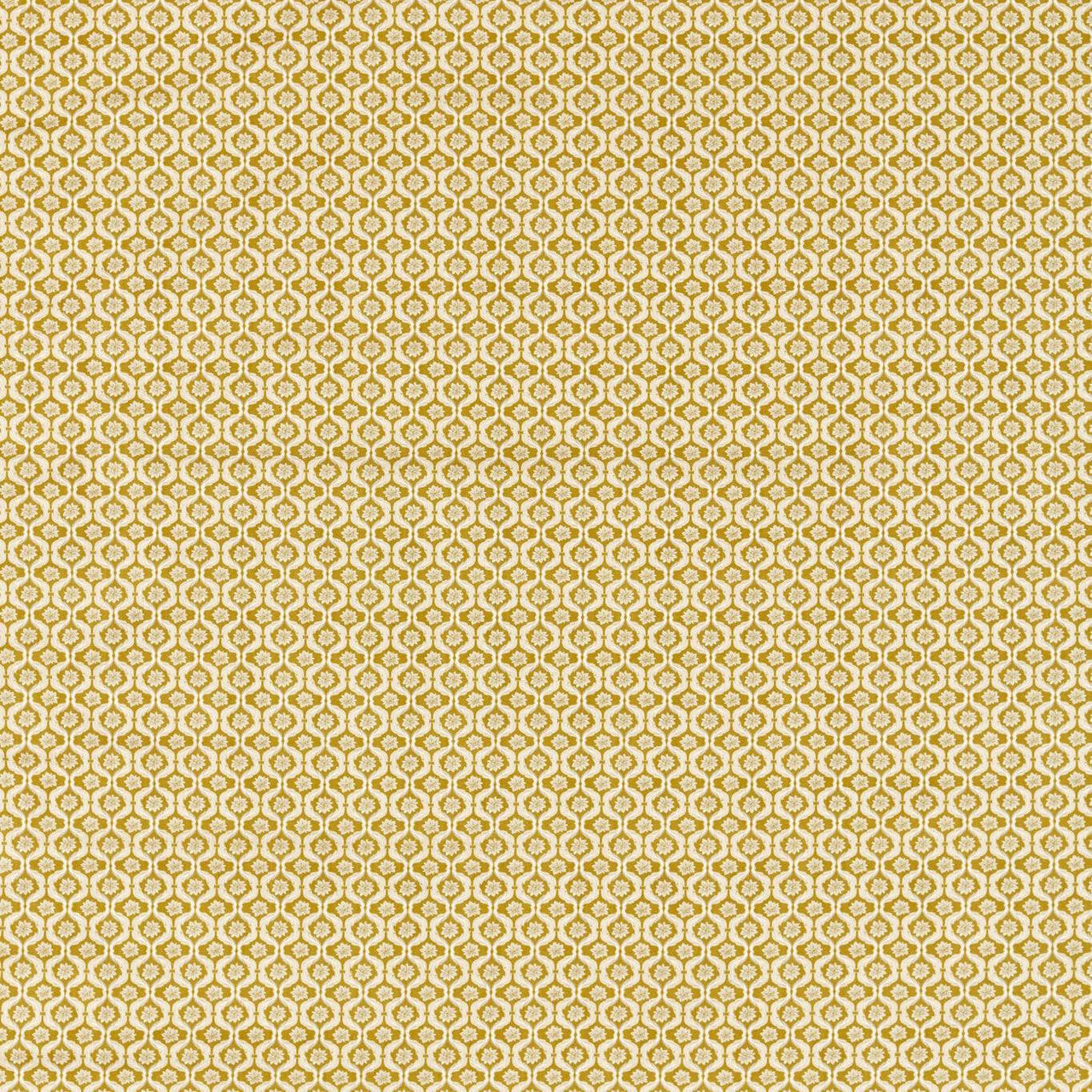 F1735/04 Giverny Secret Garden Mustard Clarke & Clarke Fabric