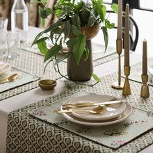 F1736/02 Leiden Secret Garden Blush/Sage Clarke & Clarke Fabric