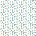 Leiden Secret Garden Denim Clarke & Clarke Fabric
