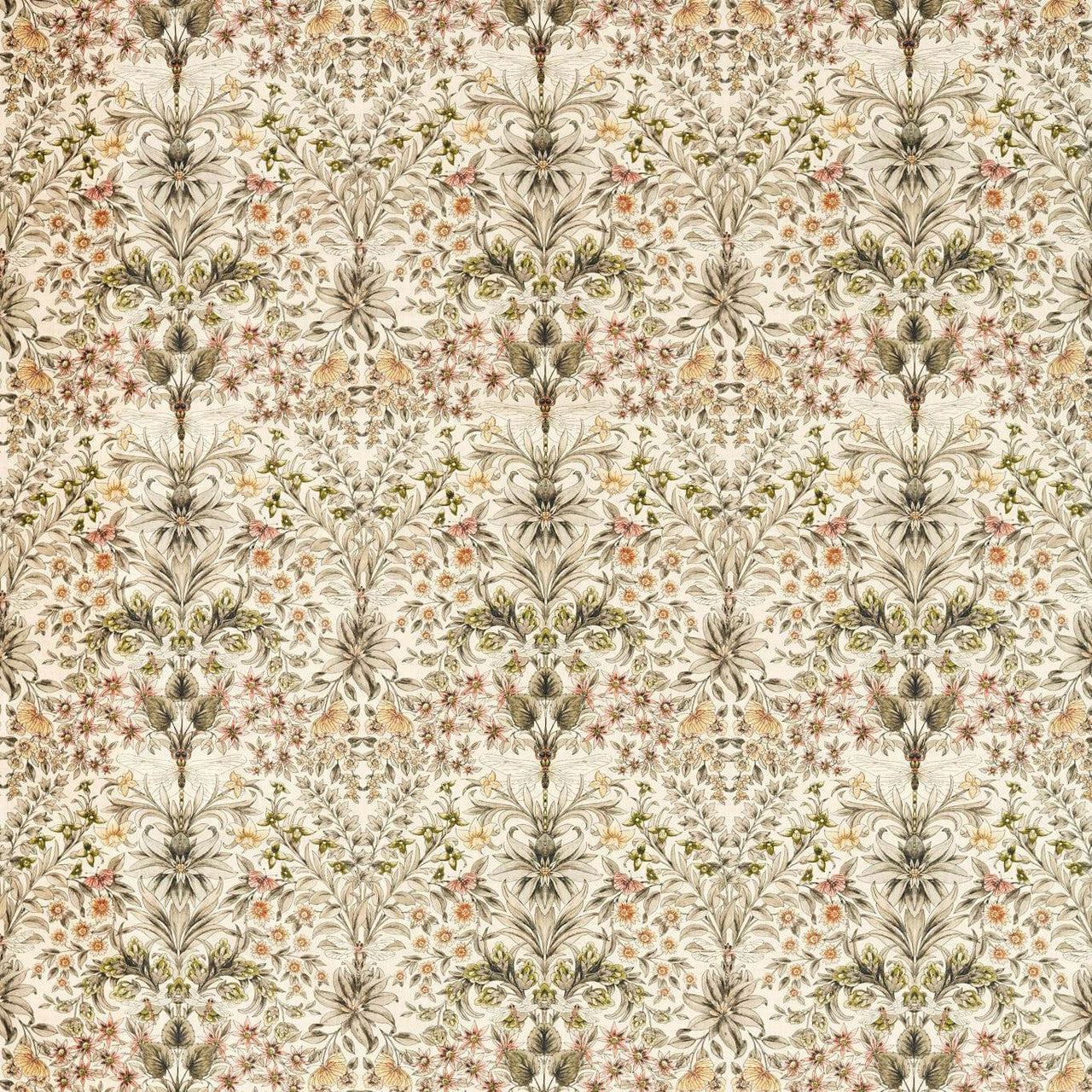 F1737/02 Mirabell Secret Garden Natural/Blush Clarke & Clarke Fabric