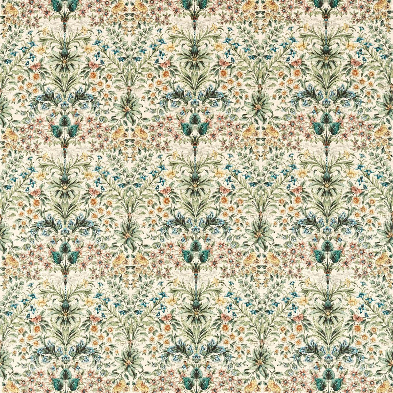 F1737/04 Mirabell Secret Garden Summer Clarke & Clarke Fabric