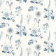 Roseraie Secret Garden Midnight Clarke & Clarke Fabric