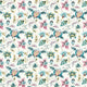 Sizergh Secret Garden Teal/Berry Clarke & Clarke Fabric