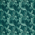 Acanthus Jacquard William Morris Weaves Teal Fabric by Clarke & Clarke