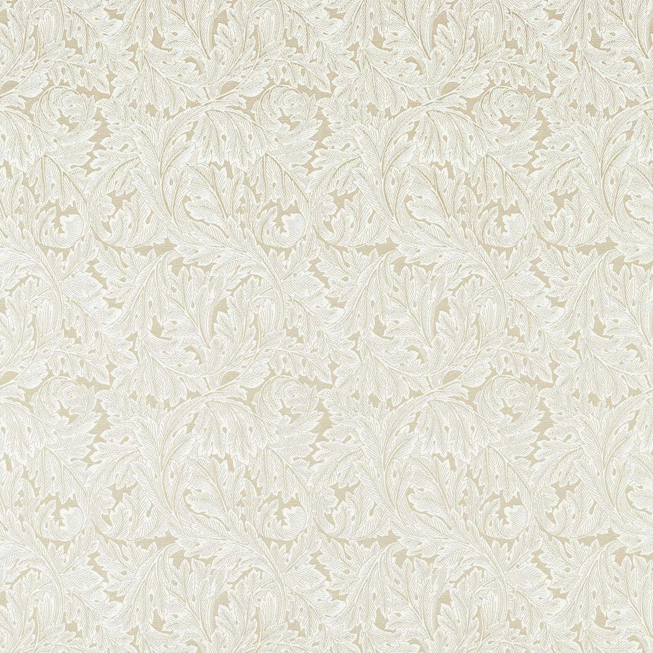 F1741/03 Acanthus Weave William Morris Weaves Ivory Fabric by Clarke & Clarke