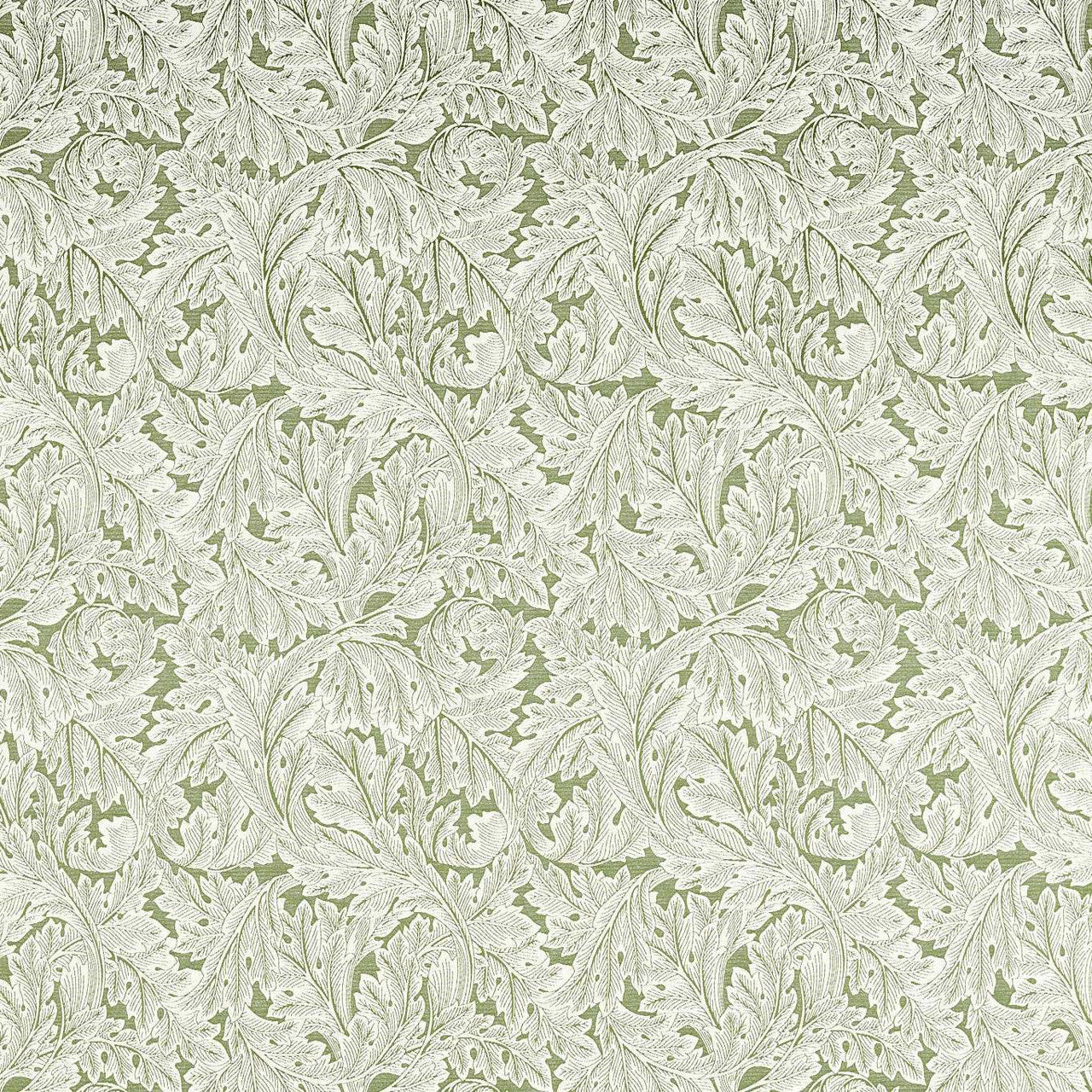 F1741/04 Acanthus Weave William Morris Weaves Sage Fabric by Clarke & Clarke