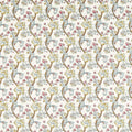Golden Lily Embroidery William Morris Weaves Plum/Denim Fabric by Clarke & Clarke