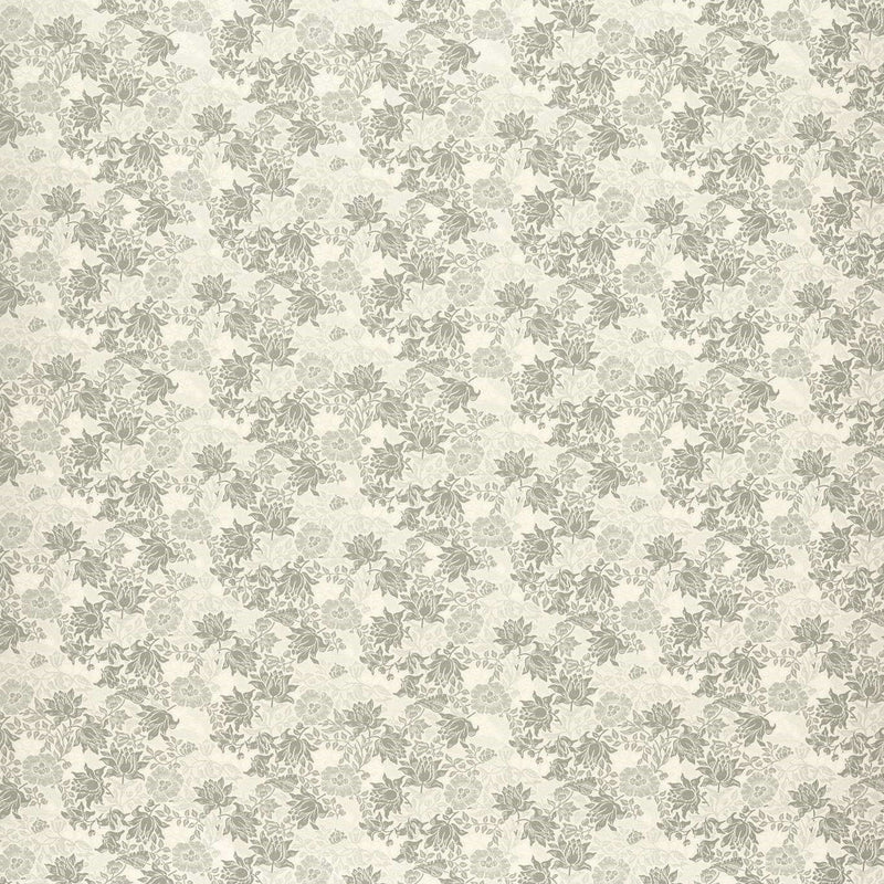 F1743/01 Mallow Jacquardy William Morris Weaves Dove/Slate Fabric by Clarke & Clarke