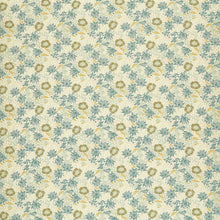 F1743/03 Mallow Jacquardy William Morris Weaves Mineral/Chartreuse Fabric by Clarke & Clarke