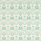 F1745/04 Strawberry Thief Embroidery William Morris Weaves Teal Fabric by Clarke & Clarke