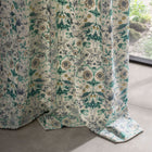 F1745/04 Strawberry Thief Embroidery William Morris Weaves Teal Fabric by Clarke & Clarke