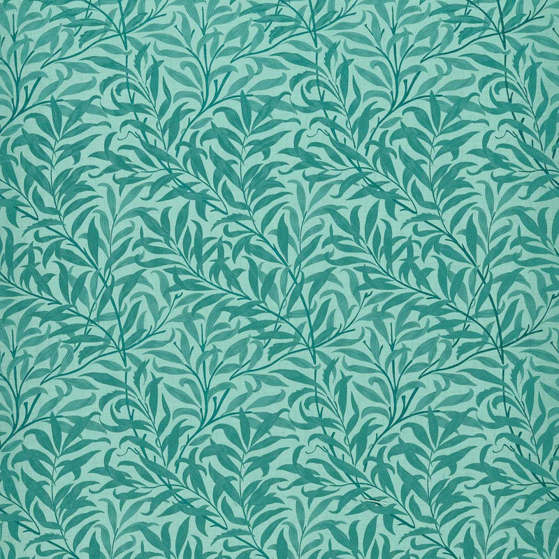 F1747/05 Willow Boughs Jacquard William Morris Weaves Teal Fabric by Clarke & Clarke