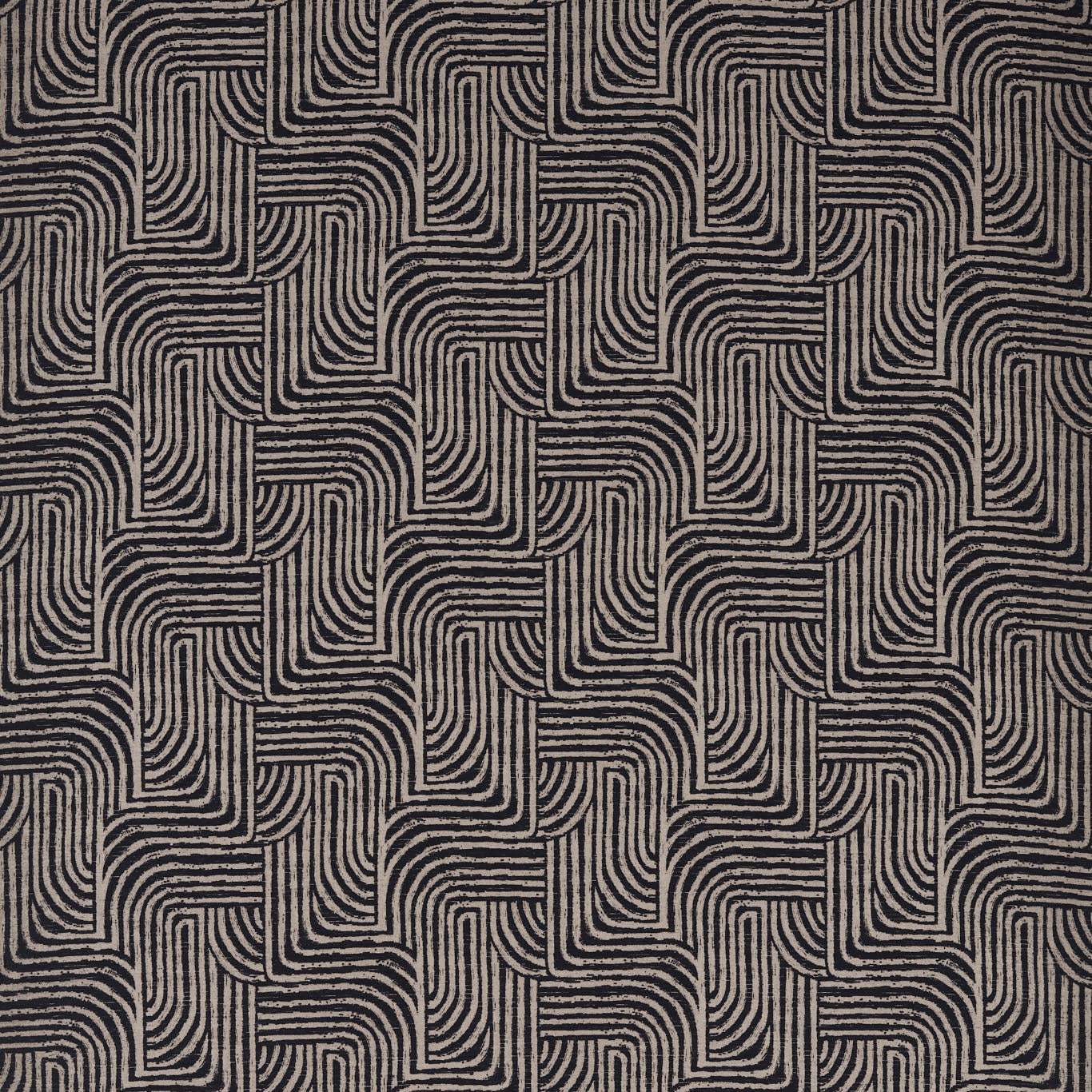 F1766/03 Gormley Jacquard Noir Fabric by Clarke & Clarke