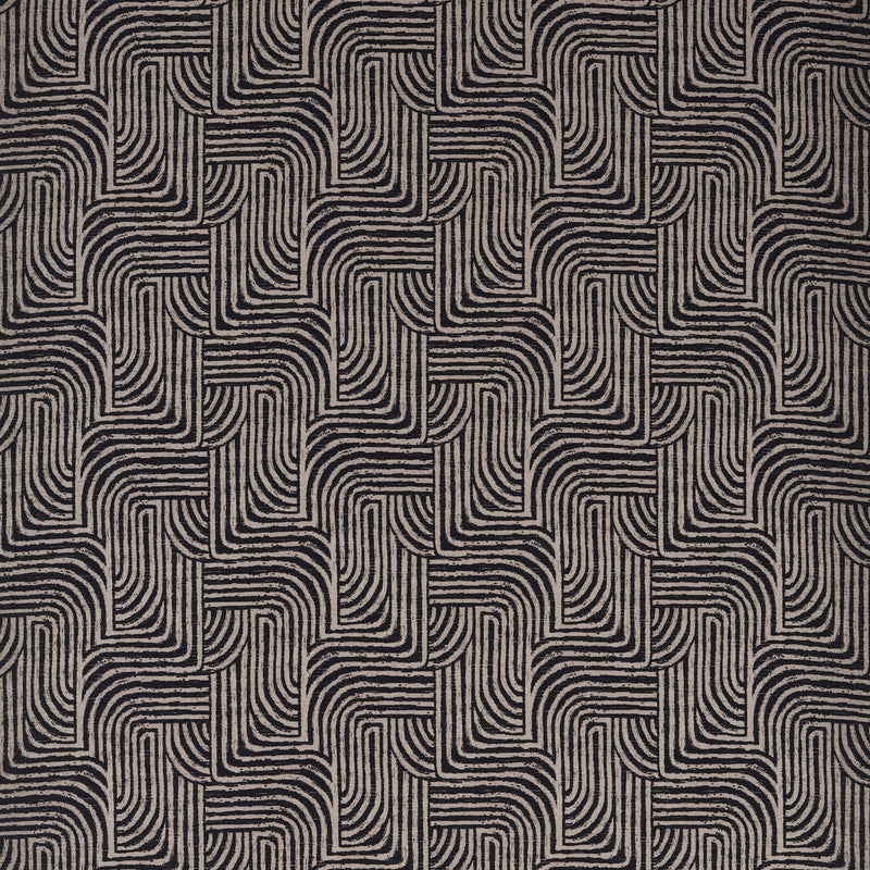 F1766/03 Gormley Jacquard Noir Fabric by Clarke & Clarke