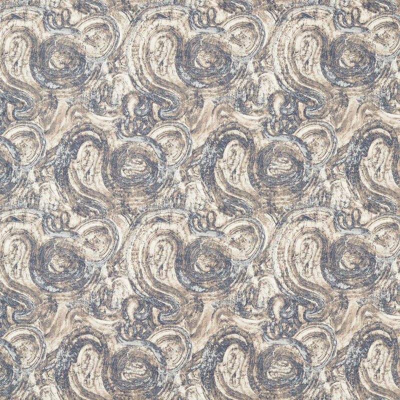F1769/01 Hatoum Jacquard Ink Fabric by Clarke & Clarke