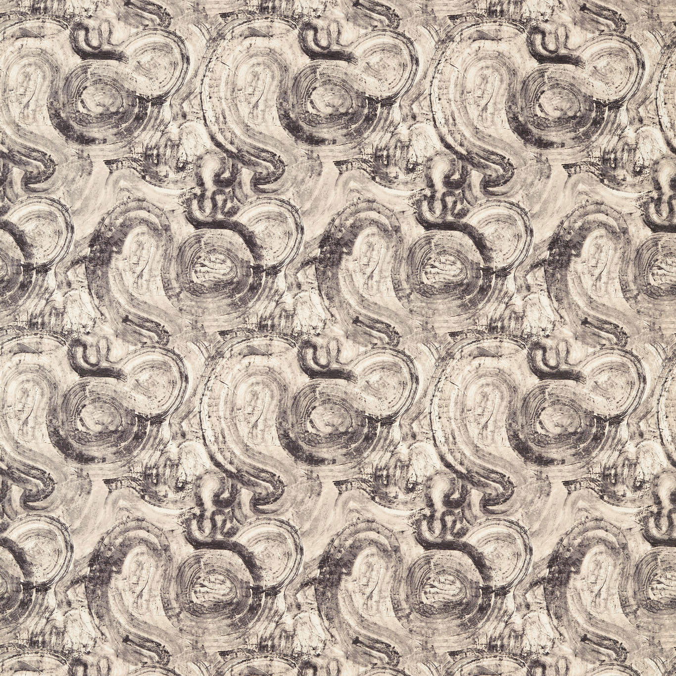 F1769/03 Hatoum Jacquard Noir Fabric by Clarke & Clarke