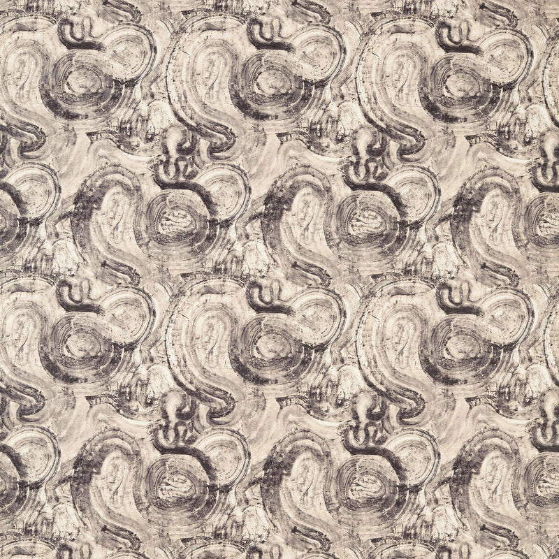 F1769/03 Hatoum Jacquard Noir Fabric by Clarke & Clarke