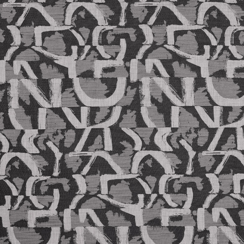 F1772/03 Piero Jacquard Noir Fabric by Clarke & Clarke