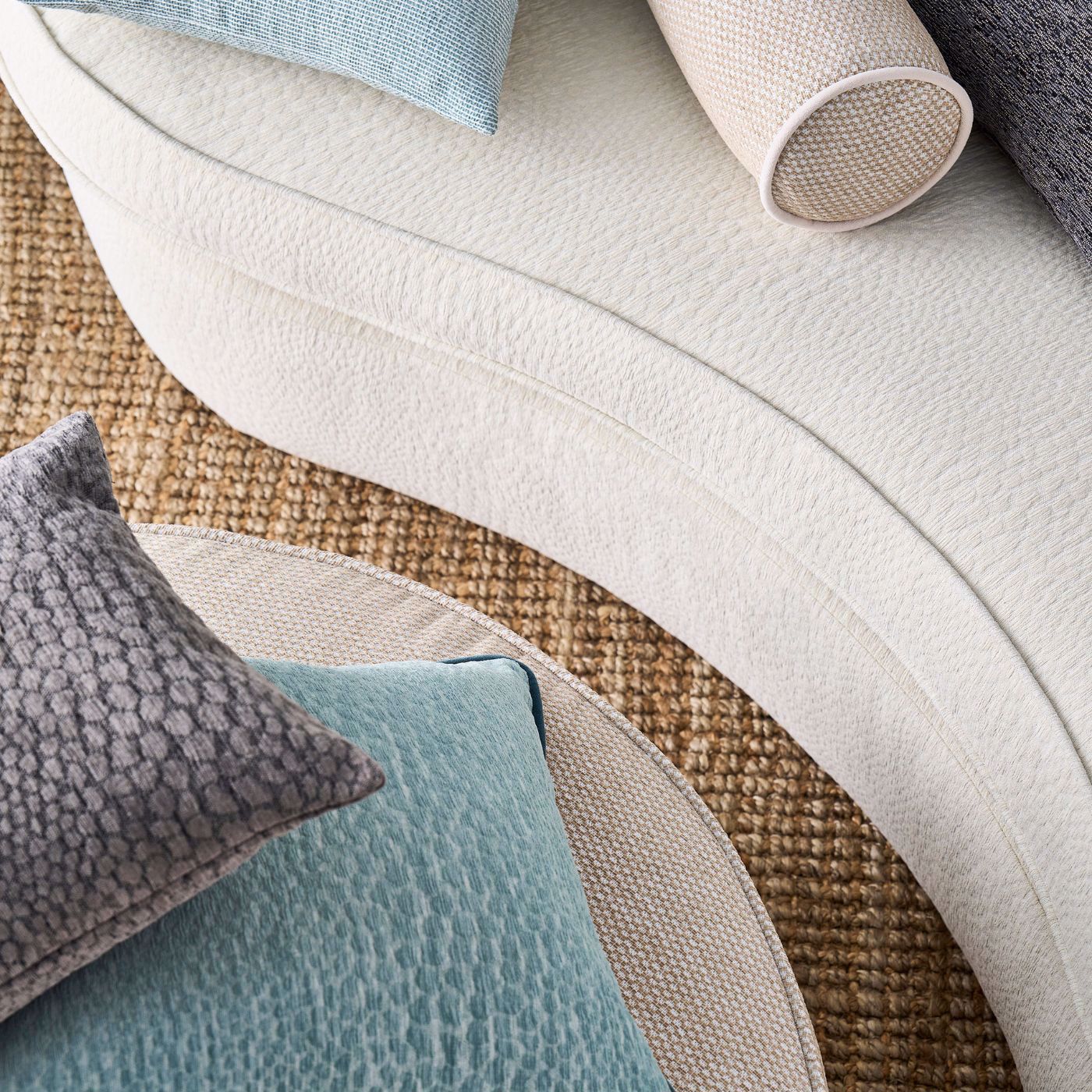 F1788/07 Castus Aqueous Performance Mineral Fabric by Clarke and Clarke