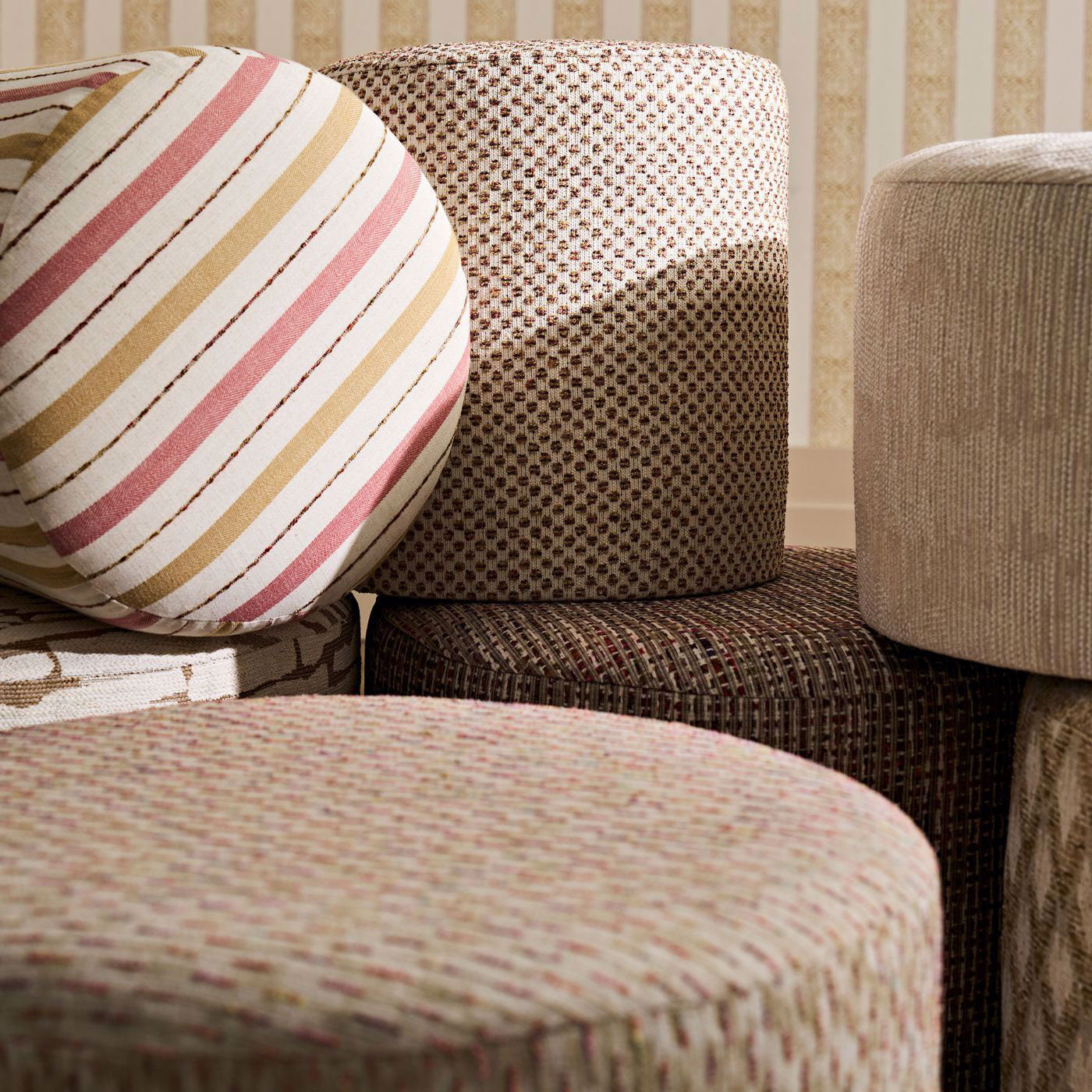 F1800/01 Camino Espectro Weaves Camel/Spice Fabric by Clarke and Clarke