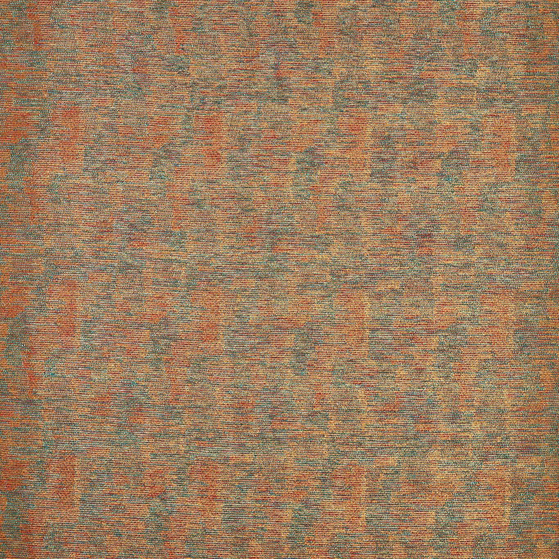 F1805/01 Zocalo Espectro Weaves Cinnamon/Teal Fabric by Clarke and Clarke