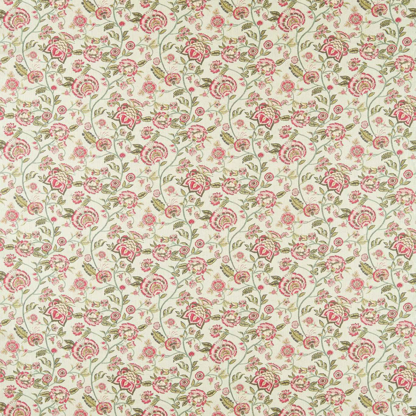 F1807/03 Barmeri Indira Sage/Blush Fabric by Clarke and Clarke