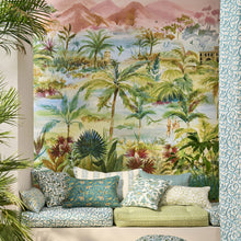 F1807/04 Barmeri Indira Teal Fabric by Clarke and Clarke