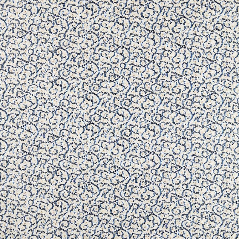 F1809/01 Buta Embroidery Indira Ink Fabric by Clarke and Clarke