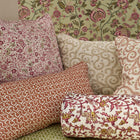 F1809/02 Buta Embroidery Indira Natural Fabric by Clarke and Clarke