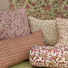 F1809/02 Buta Embroidery Indira Natural Fabric by Clarke and Clarke