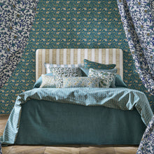 F1810/08 Kalpa Indira Teal Fabric by Clarke and Clarke