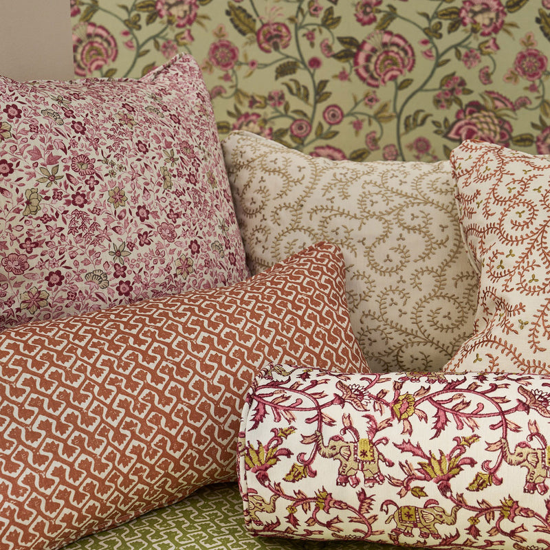 F1811/01 Gamthi Indira Blush Fabric by Clarke and Clarke