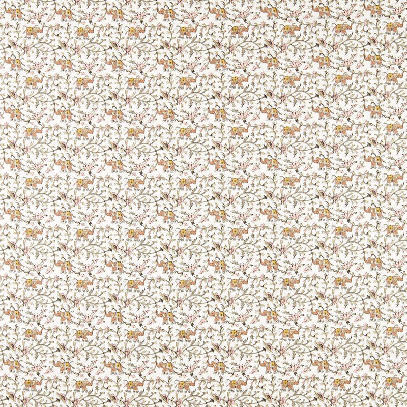 F1812/02 Hathi Indira Natural Fabric by Clarke and Clarke