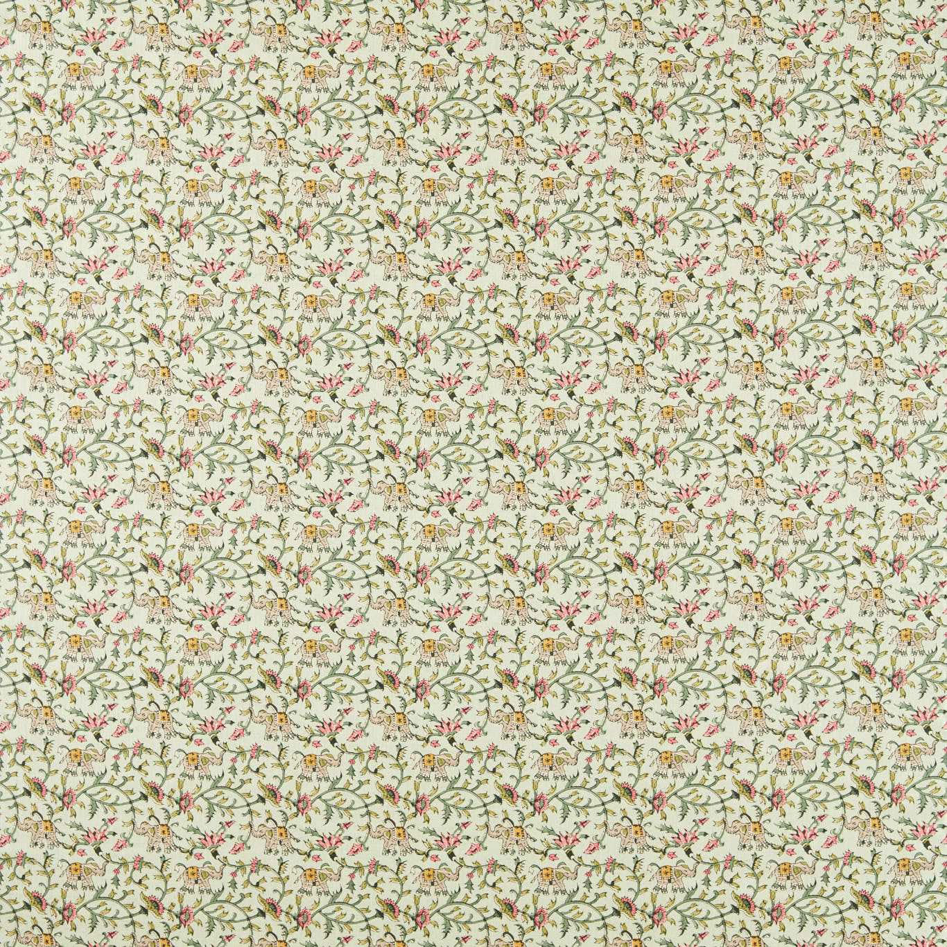 F1812/03 Hathi Indira Sage Fabric by Clarke and Clarke