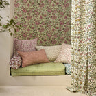 F1812/04 Hathi Indira Sage/Blush Fabric by Clarke and Clarke