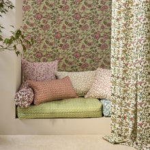F1812/04 Hathi Indira Sage/Blush Fabric by Clarke and Clarke