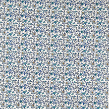 F1813/01 Hathi Embroidery Indira Cobalt Fabric by Clarke and Clarke
