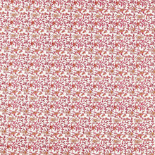 F1813/02 Hathi Embroidery Indira Raspberry Fabric by Clarke and Clarke