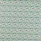 F1813/03 Hathi Embroidery Indira Teal Fabric by Clarke and Clarke