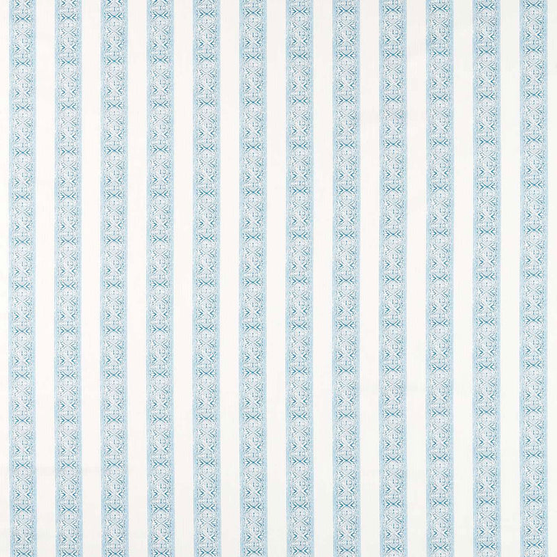 F1814/02 Kalamkari Indira Cobalt Fabric by Clarke and Clarke