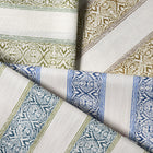 F1814/02 Kalamkari Indira Cobalt Fabric by Clarke and Clarke