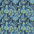 F711115 Lilia Print Navy Acadia Fabric by Thibaut