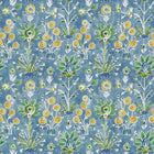F711116 Lilia Print Sky Acadia Fabric by Thibaut