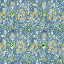 F711116 Lilia Print Sky Acadia Fabric by Thibaut
