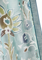 F711117 Lilia Print Mineral Acadia Fabric by Thibaut