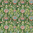 F711118 Lilia Print Kelly Acadia Fabric by Thibaut
