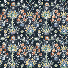 F711120 Lilia Print Ebony Acadia Fabric by Thibaut